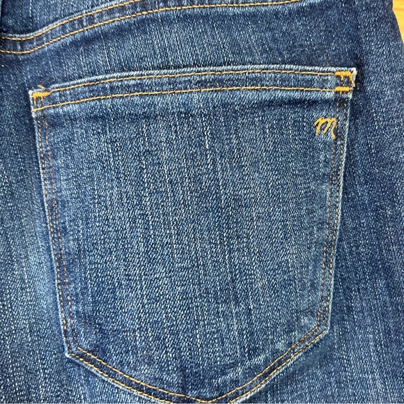Madewell Slim Straight Jeans 26 Stretch Denim Pants High Rise Medium Wash - Picture 10 of 14
